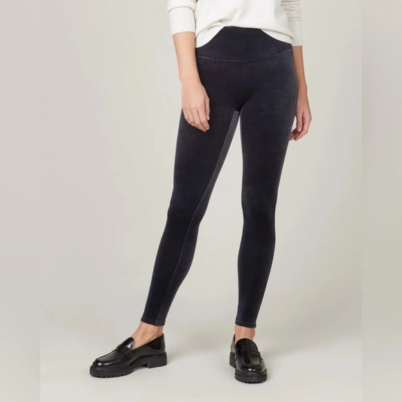 Spanx Velvet  Leggings Navy - Picture 3 of 10